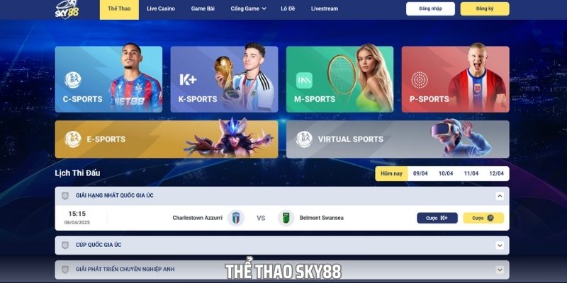Thể Thao Sky88 – Cơ Hội Cá Cược Trực Tuyến Hấp Dẫn Mỗi Ngày