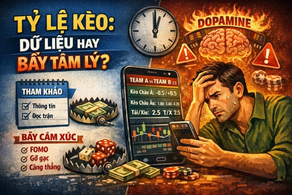 Tỷ lệ kèo là dữ liệu hay “bẫy tâm lý”? Cách xem để không bị cuốn
